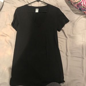 PINK black v-neck shirt