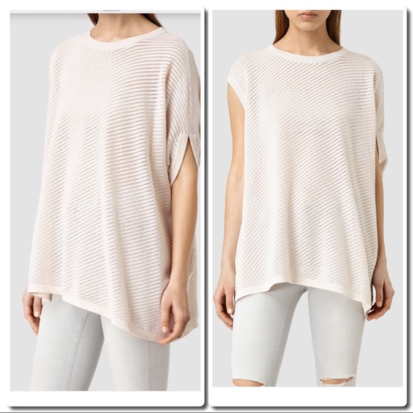 ALL SAINTS Grid Tee - Picture 3 of 5