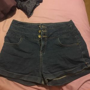 High waisted shorts