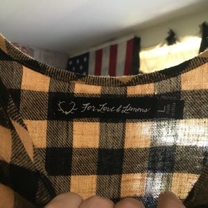 For Love and Lemons plaid mini dress