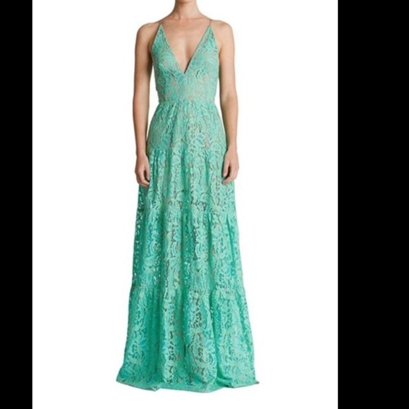 dress the population green lace dress DRESS THE POPULATION 'JENNA' EMBELLISHED LACE SHEATH GREEN/NUDE LACE DRESS sz XL