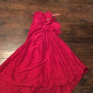 Red formal dress