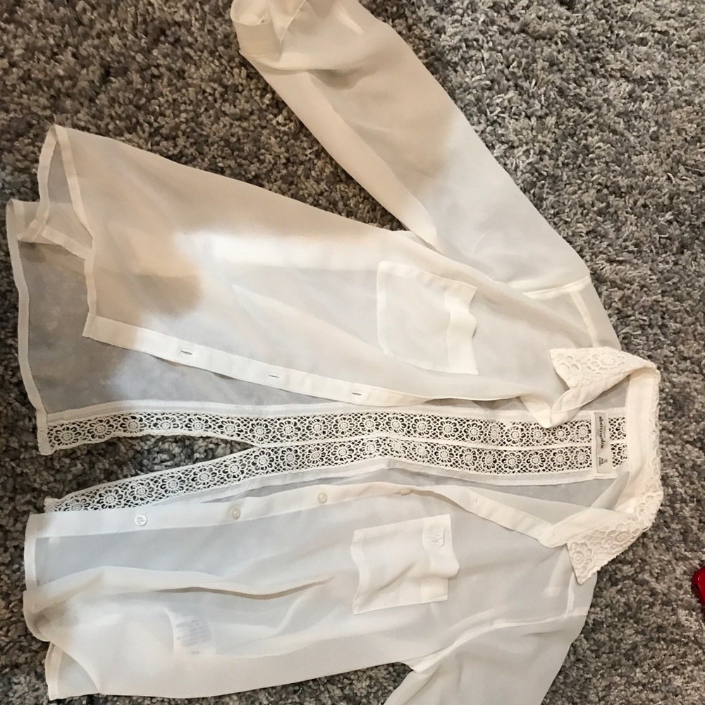 Abercrombie Kids White Button Down