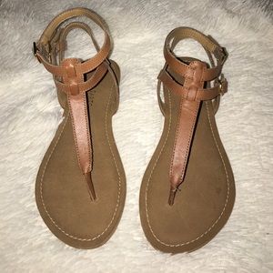 Brown simple sandals
