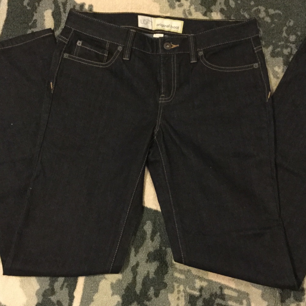 New Ann Taylor Loft Orginal Boot Jeans size 4