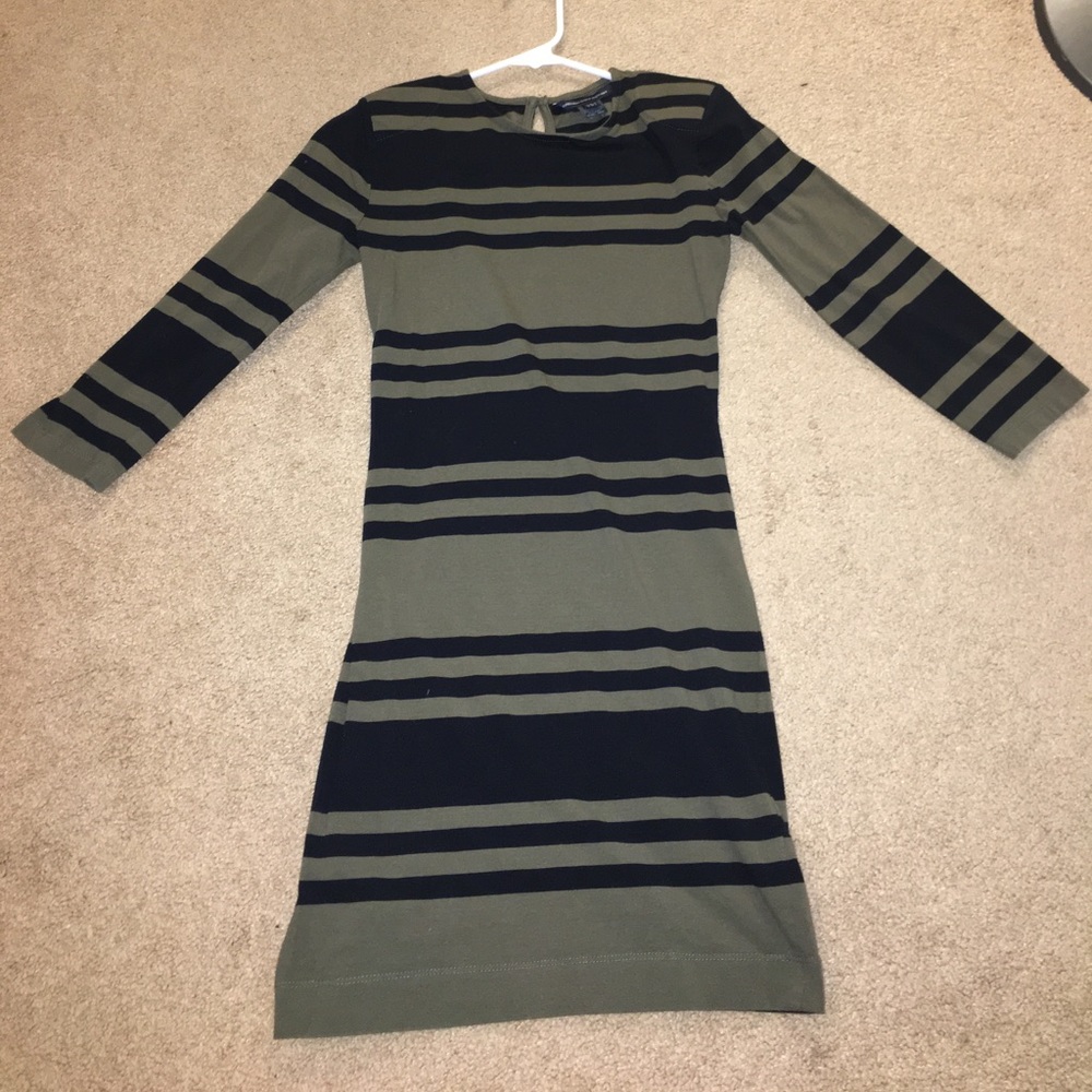 Black & Green French Connection Dress