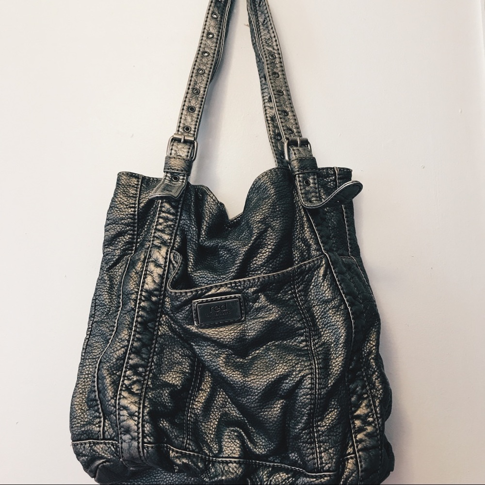 Gray small tote bag