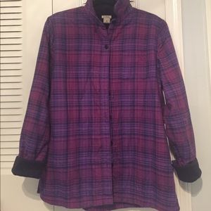 L.L Bean fleece lined flannel shirt