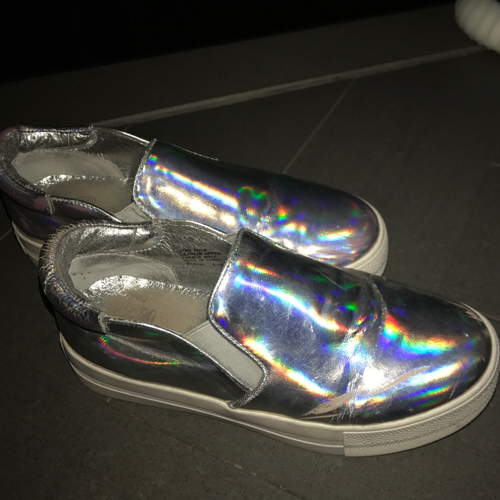 New holographic ash sneakers