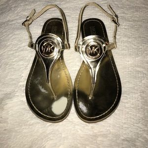 Gold Michael Kors sandals