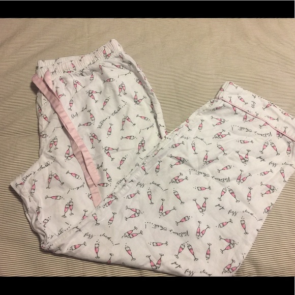 SOLD ✅ Victoria's Secret Champagne Flute PJ Set - Picture 2 of 2