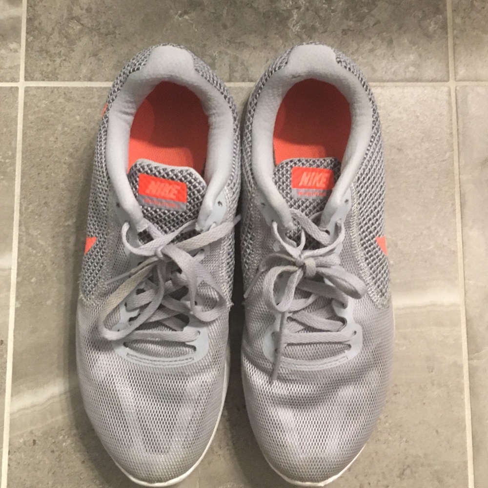 Grey & Coral Nikes
