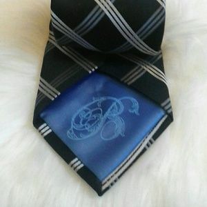 Rare Vintage Silk Geometric Bugatti Tie