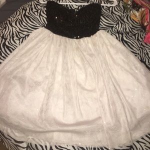 Black and nude dress