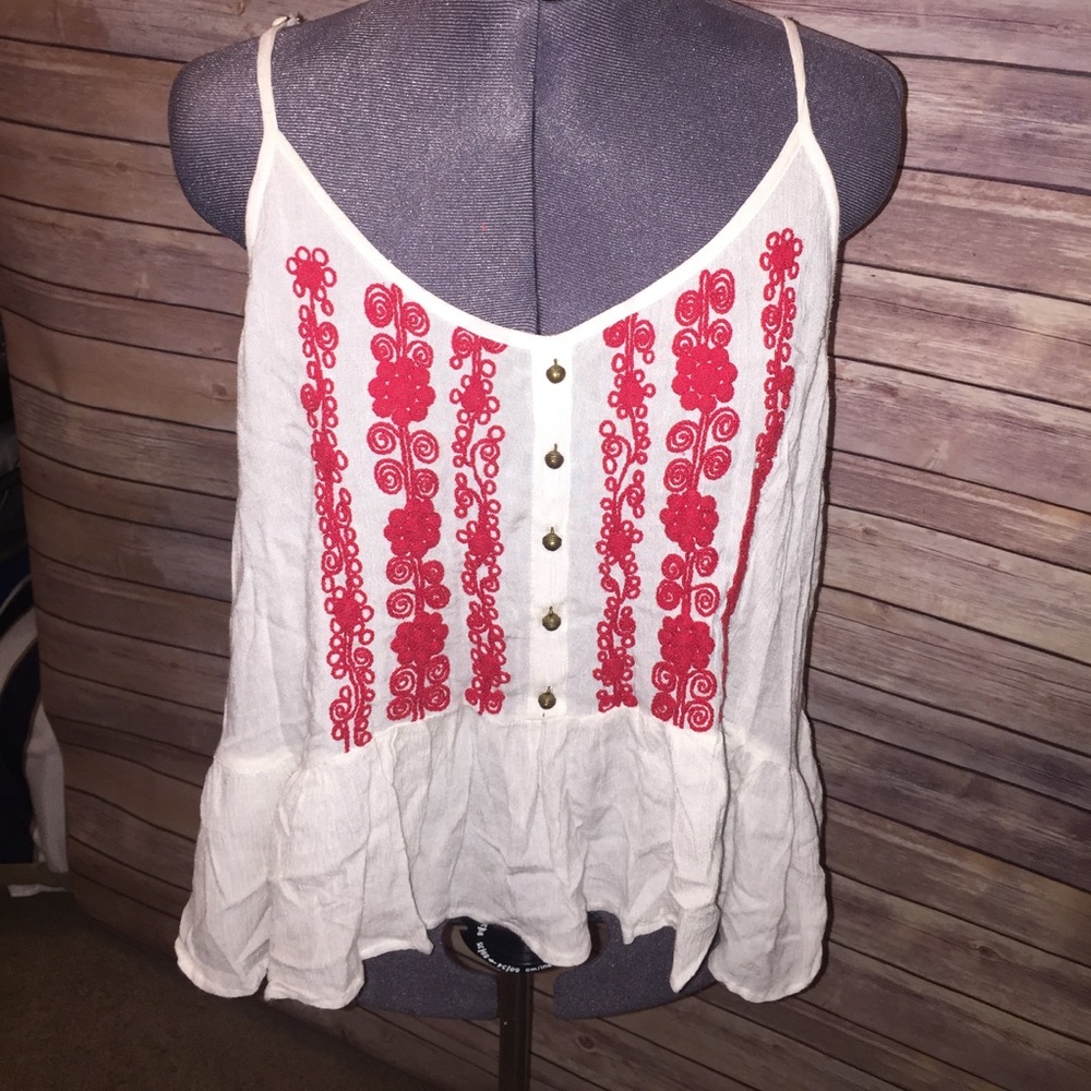 Boho Embroidered Top