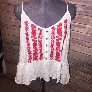 Boho Embroidered Top