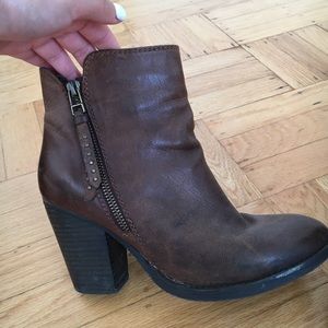 Brown Steve Madden booties