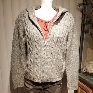 Stylish (relativity) Cable knit Sweater Jacket