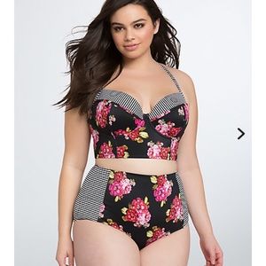Torrid plus size high waisted swimsuit