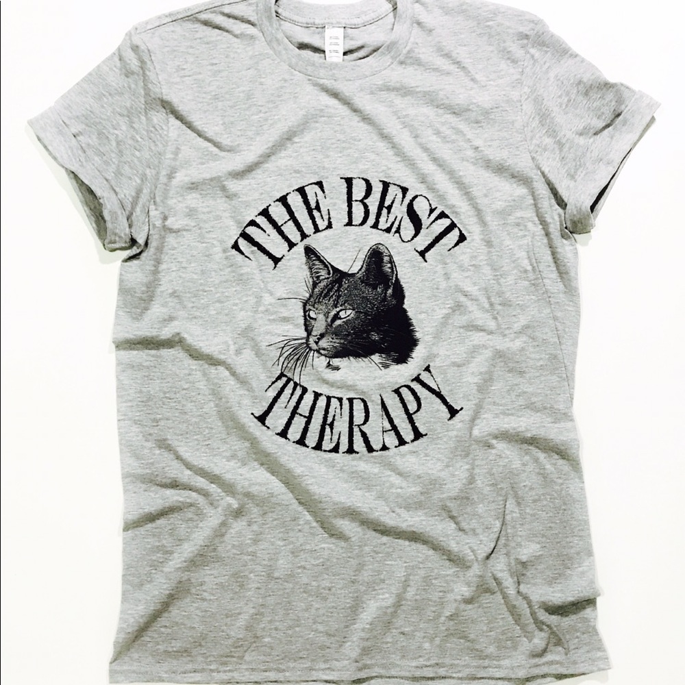 😸The Best Therapy-Cat😸 T-Shirt Custom Design