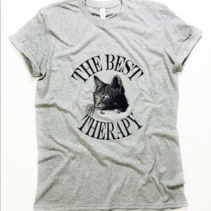 😸The Best Therapy-Cat😸 T-Shirt Custom Design