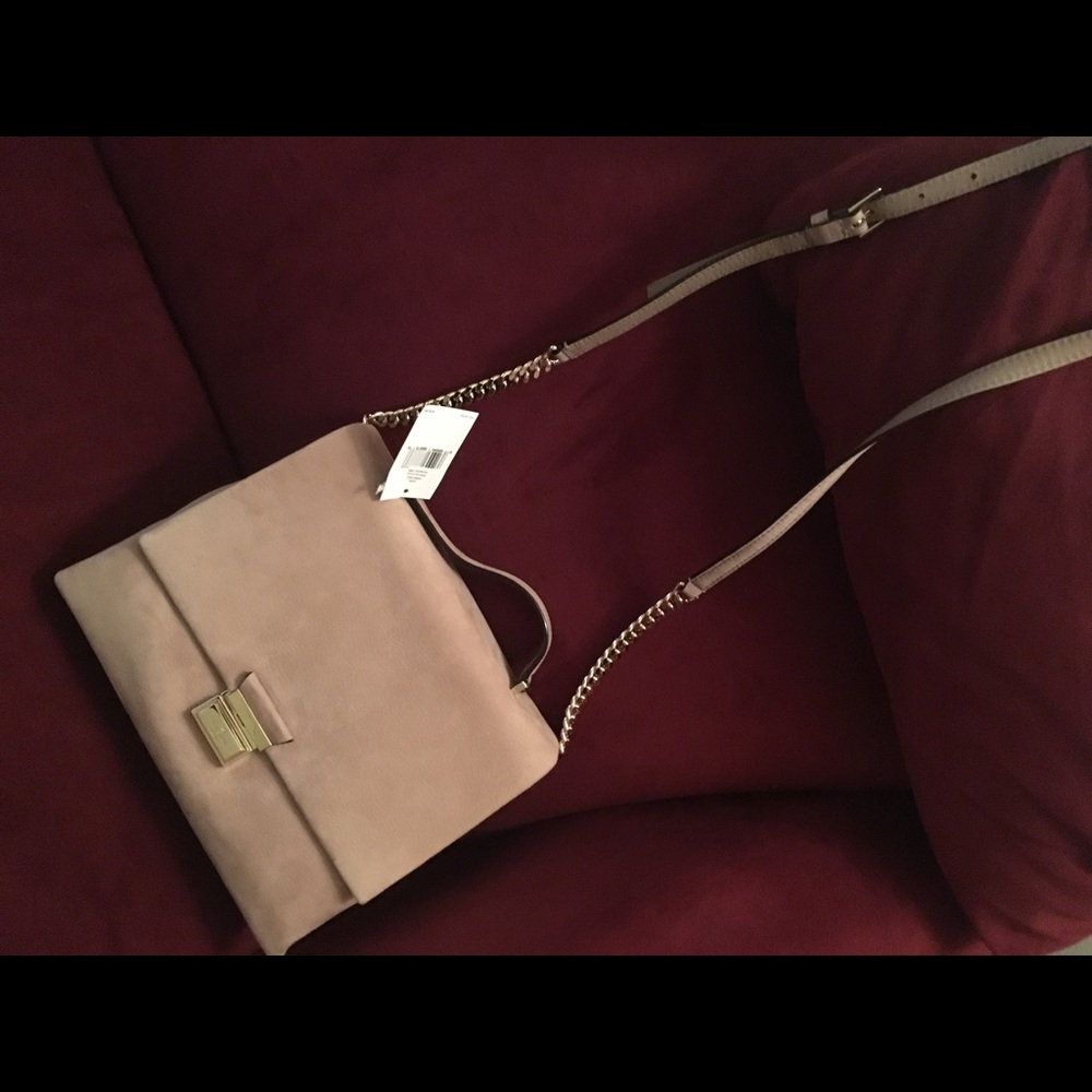 Kate Spade Beige Suede Lafayette Avenue bag