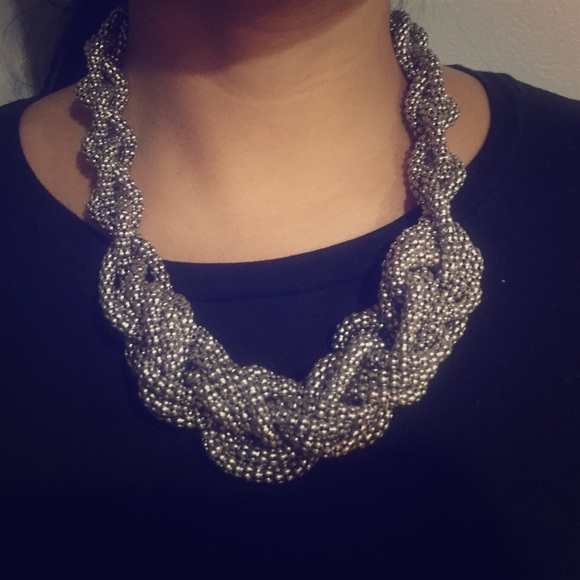 Silver statement necklace - Picture 1 of 1