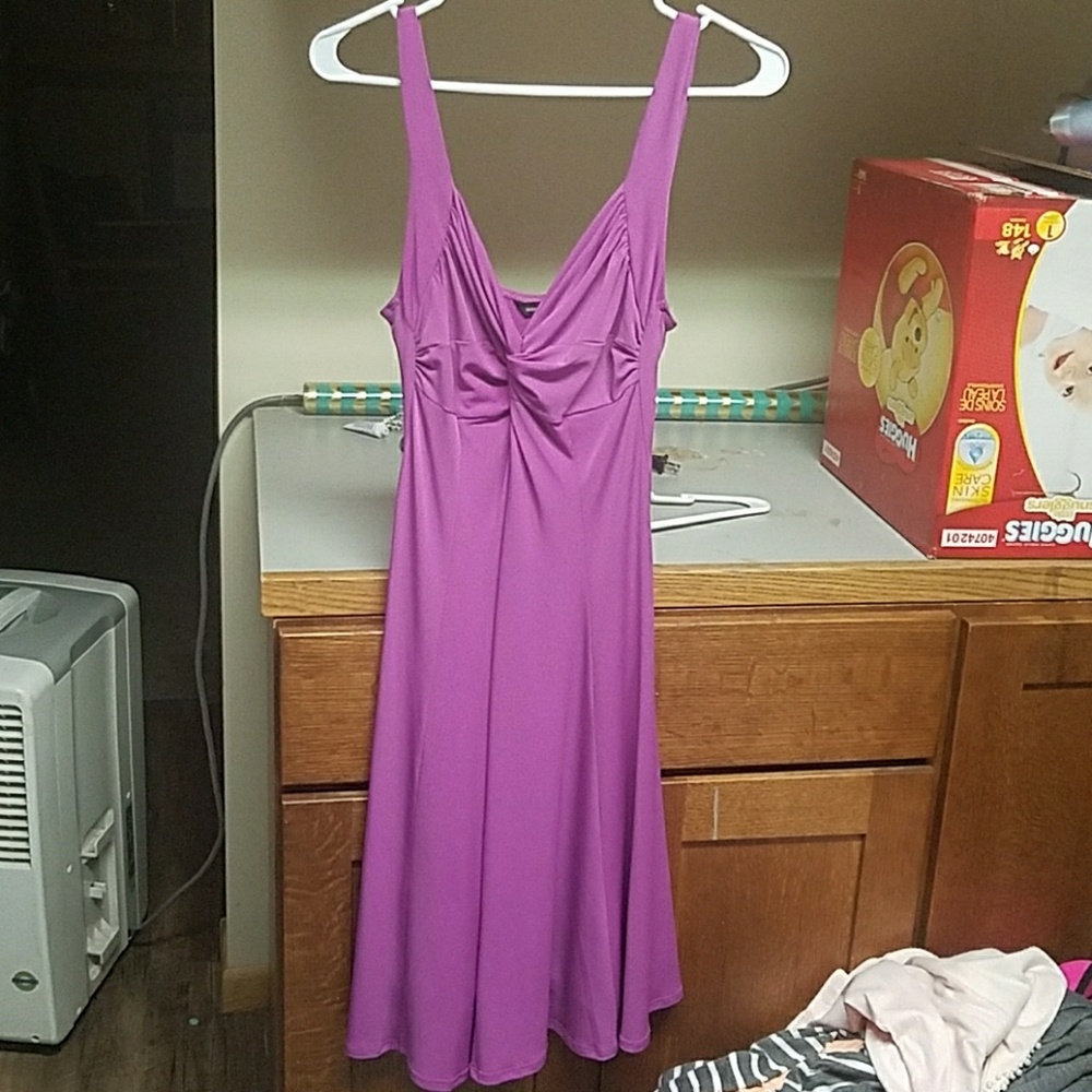 purple VS dress