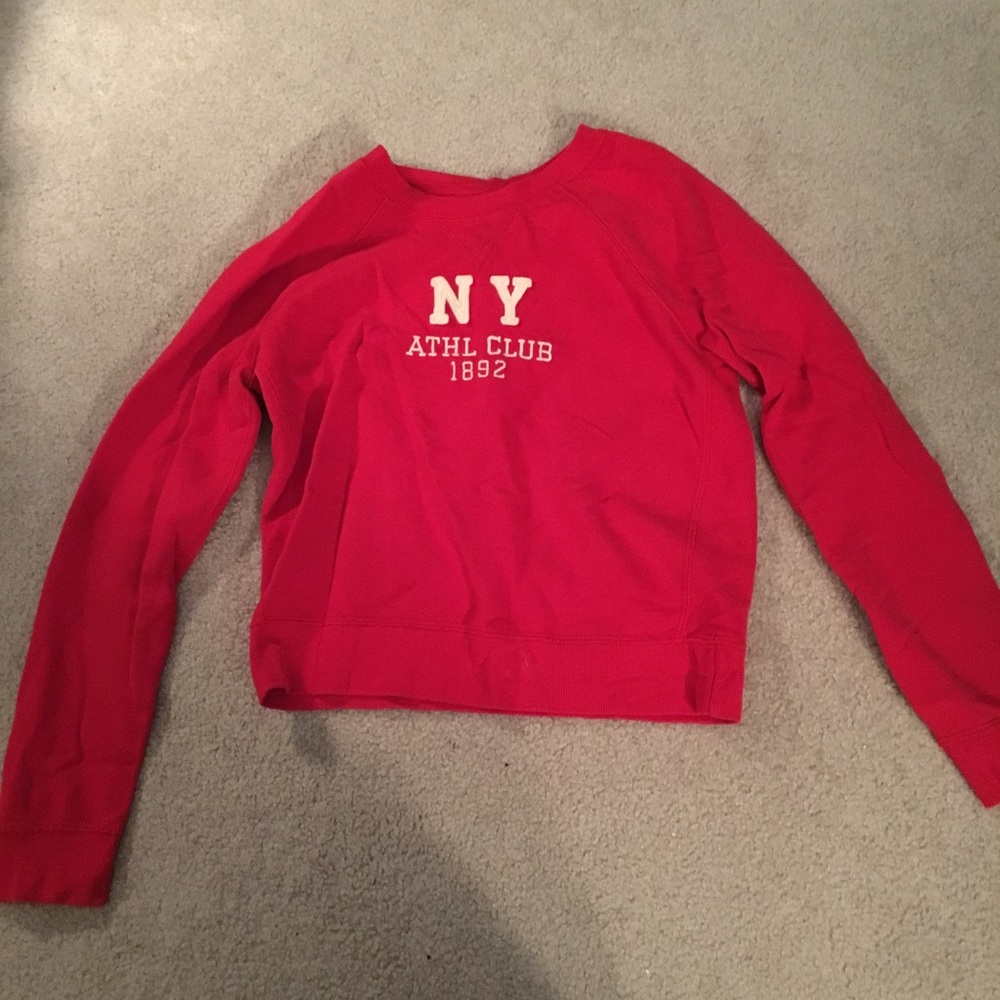 Abercrombie & Fitch red sweatshirt