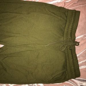 Army green joggers