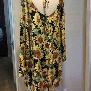 Urban Outfitters Sunflower Boho Dress