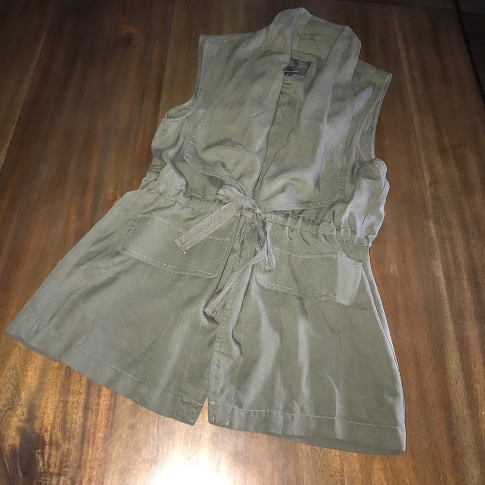 Sanctuary Drape Front Vest NWOT