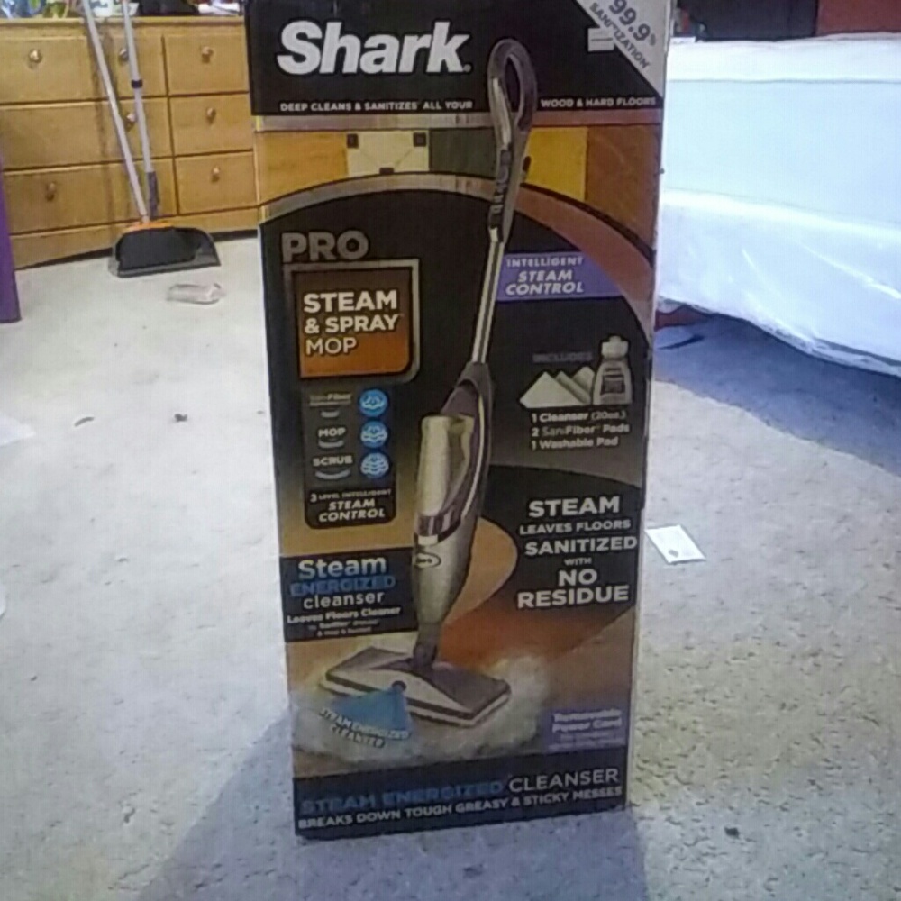 Shark "Steam and Spray" Mop.
