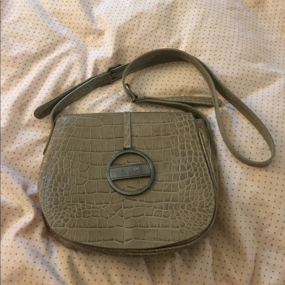 George Armani Collezioni leather bag