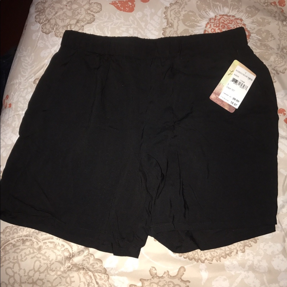 NWT Black Cotton Shorts