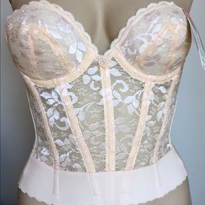 NWT Vintage Carnival Longline Bra in Blush