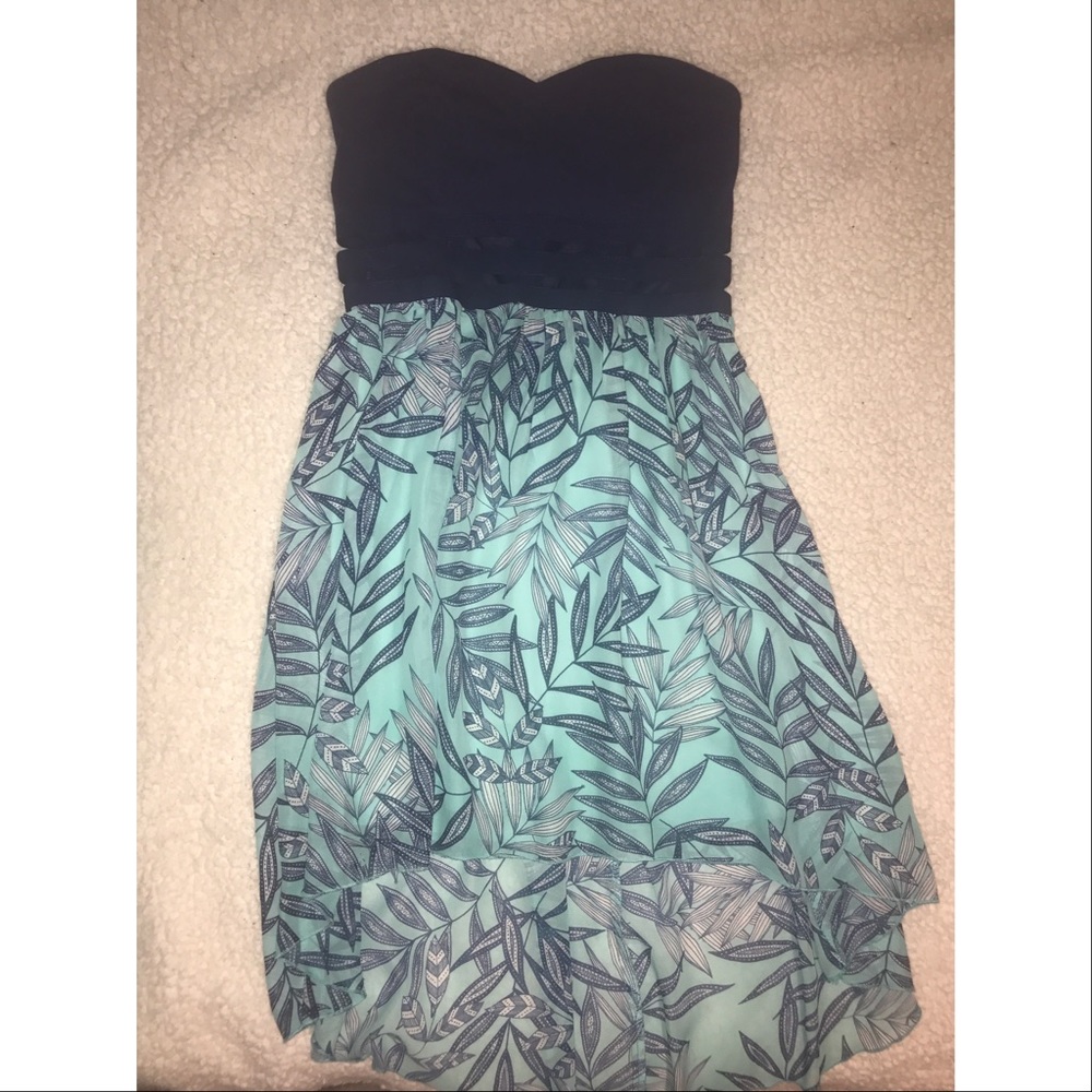 Strapless High-Low Dress