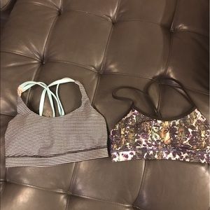 2 lululemon sports bras
