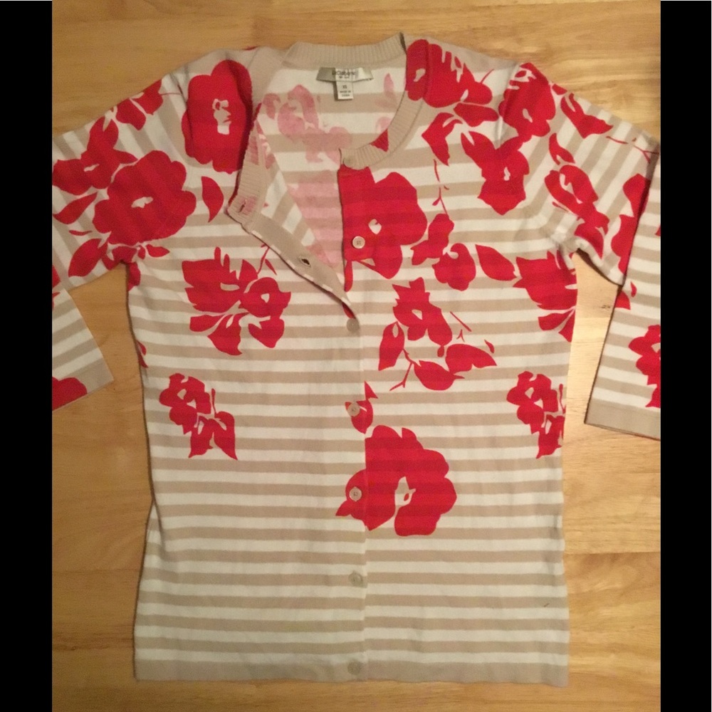 Liz Claiborne Floral Cardigan