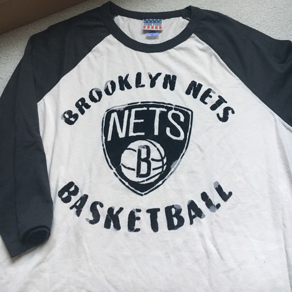 Junk Food Brooklyn Nets Baseball Tee - Picture 1 of 3