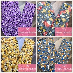 Lularoe TC Disney leggings bundle (set of 4)