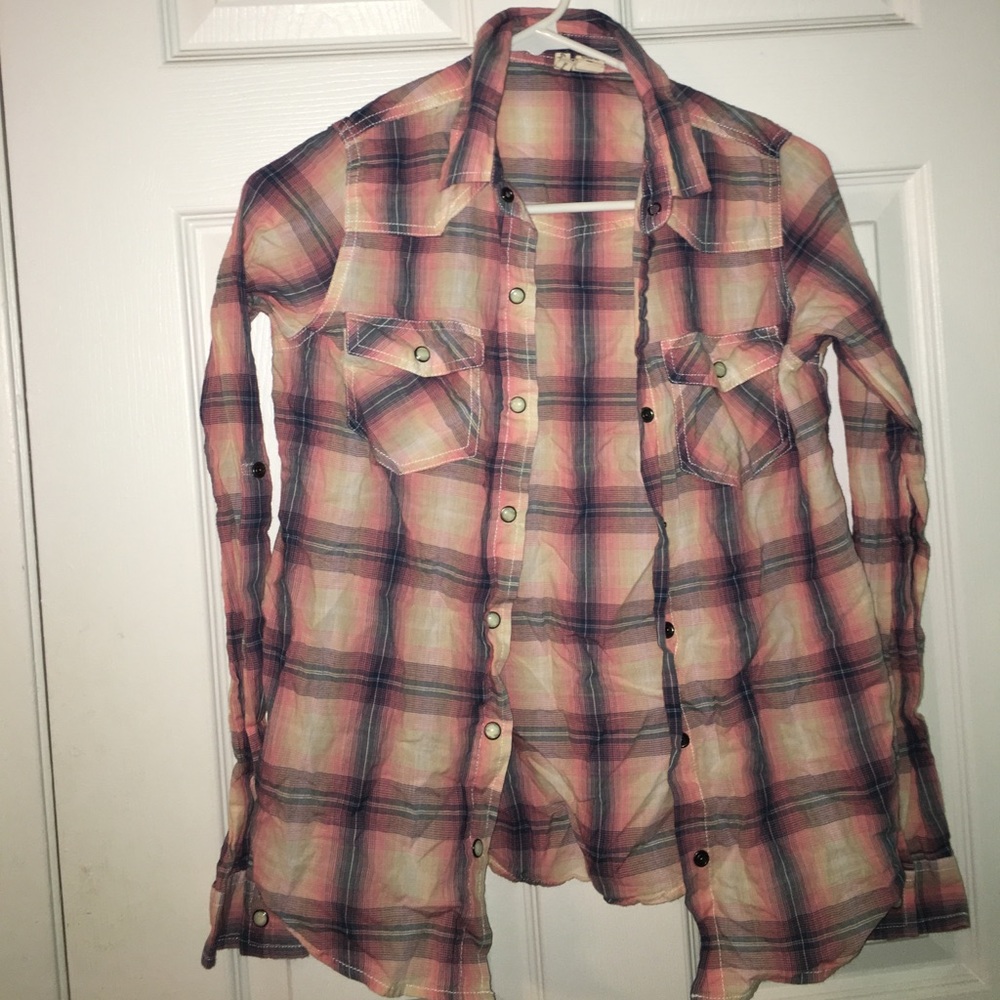 Pink and White Flannel