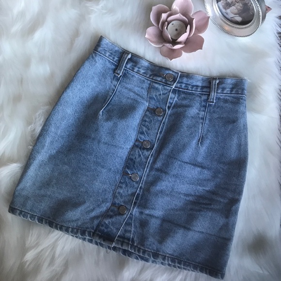 🎉 VINTAGE DENIM SKIRT SIZE 7 - Picture 4 of 7