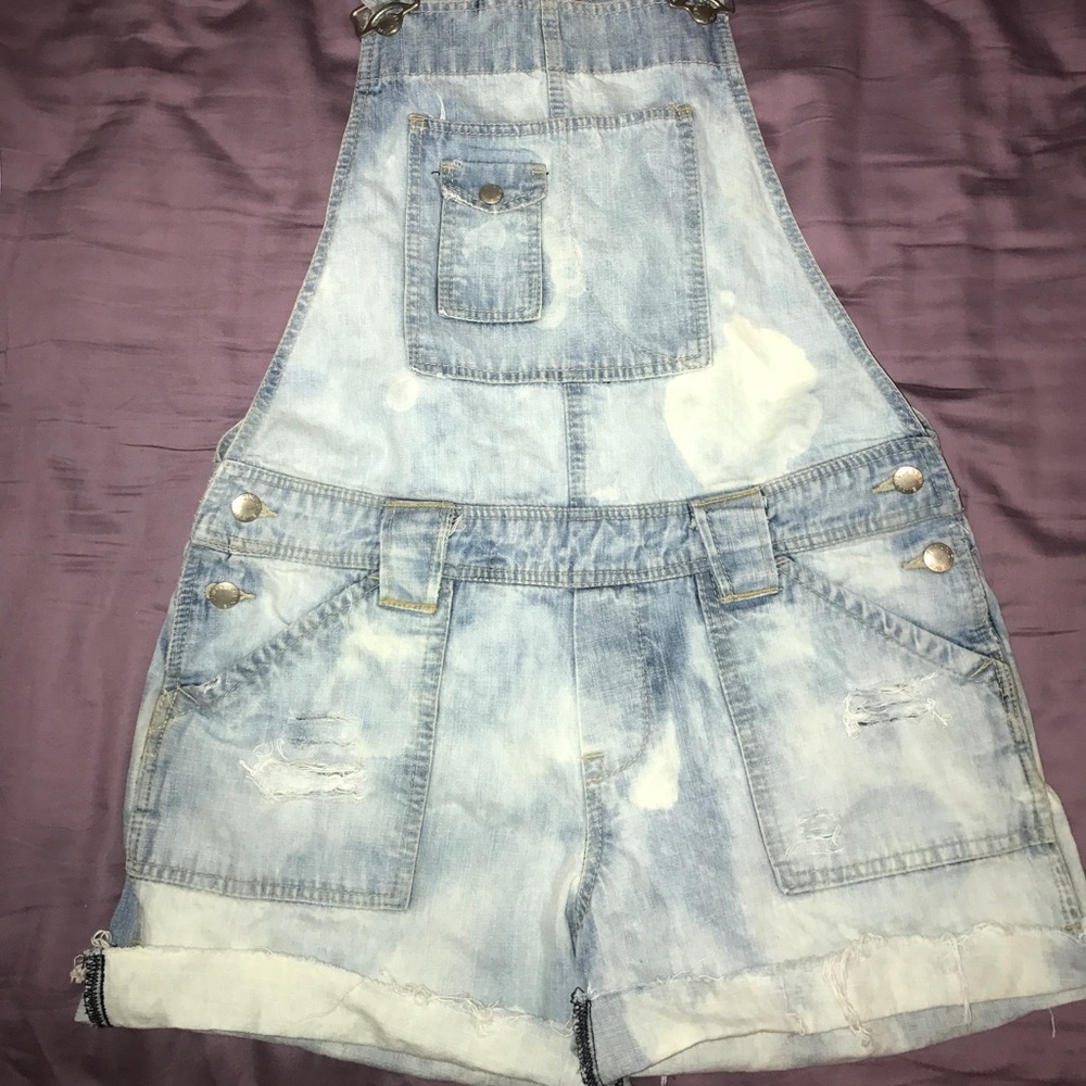 Bleached vintage overalls