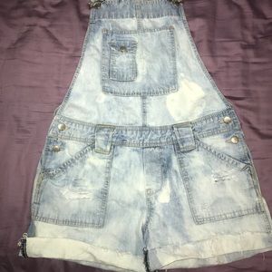 Bleached vintage overalls