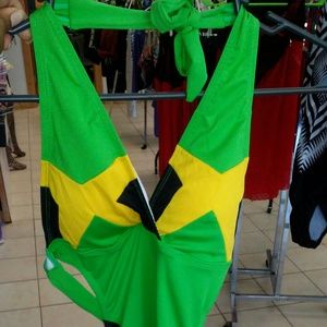 Jamaican flag swim suit