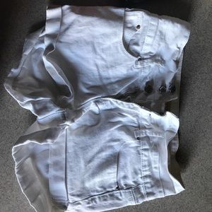 White high waisted shorts!