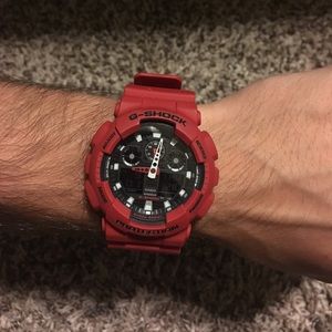 Matte Red G-Shock Watch