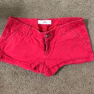 Hollister red shorts