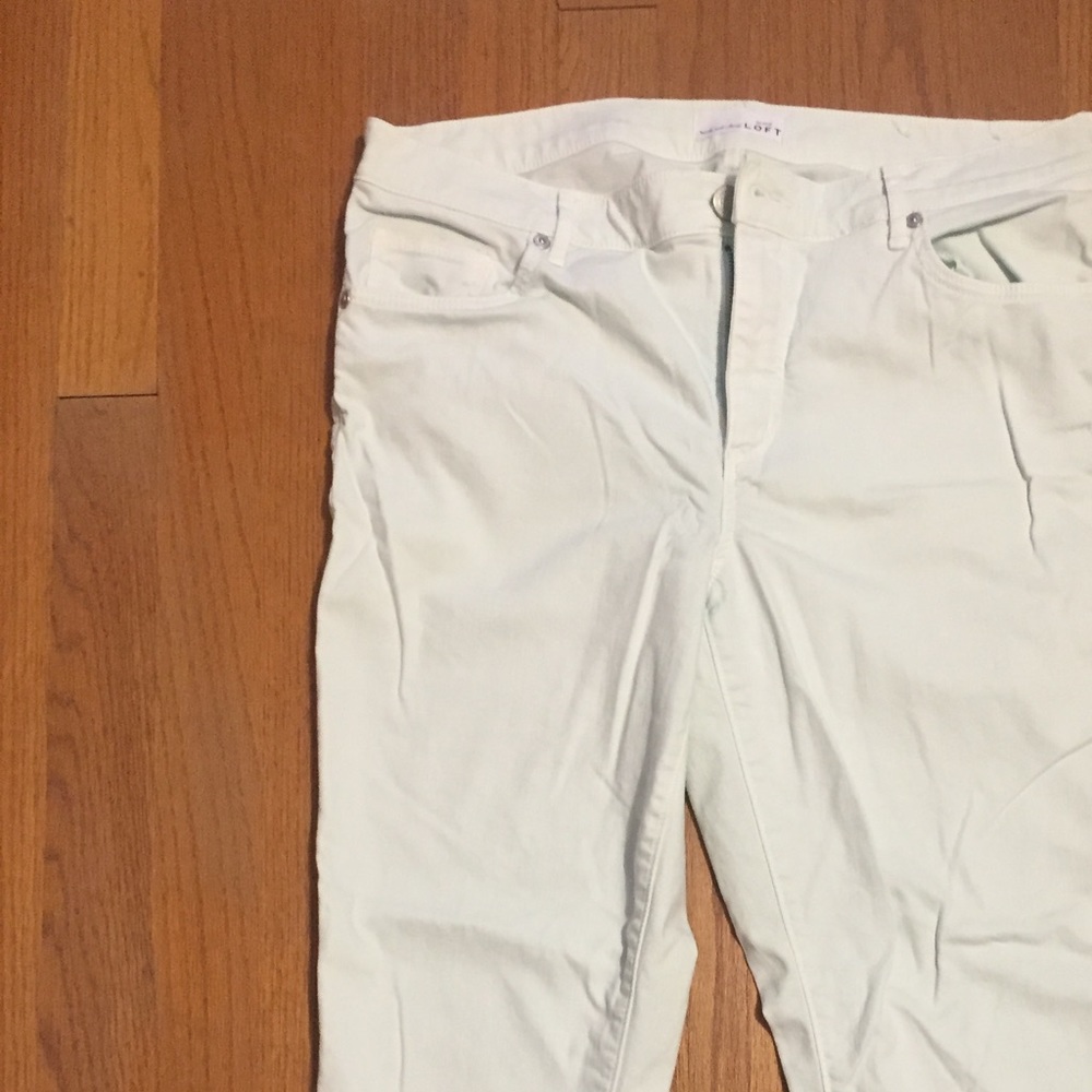 Loft white pants size 10